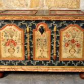 Painted chest - 1st half of the 19th century - Semily