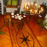 Restaurování barokních podlah na zámku Lešná